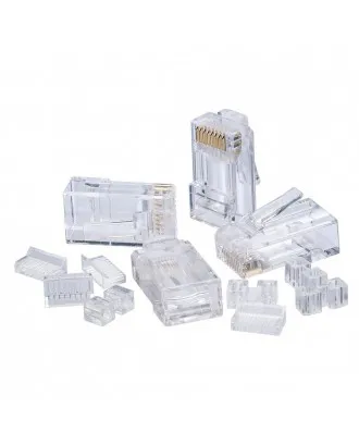 Alantek Cat 6 RJ45 Plug 8P8C 50um Gold Connectors - Pack of 10 - Electronics on KHMART