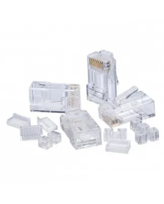 Alantek Cat 6 RJ45 Plug 8P8C 50um Gold Connectors - Pack of 10 on KHMART