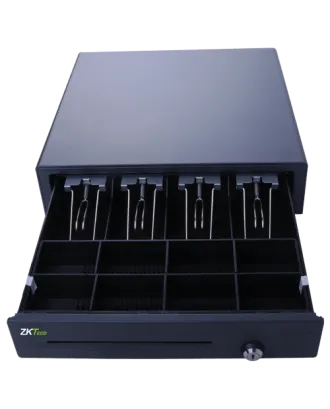ZKC0704 Cash Drawer - Durable Cold-Pressed Steel with ABS Plastic Insert - Electronics on KHMART