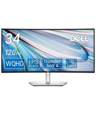 Dell 34" Curved U3425WE Monitor - WQHD, 120Hz, Thunderbolt 4 on KHMART