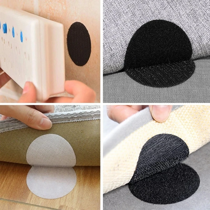 10 Pairs Anti-Curling Carpet Gripper Tape – Non-Slip Double-Sided Self-Adhesive Stickers