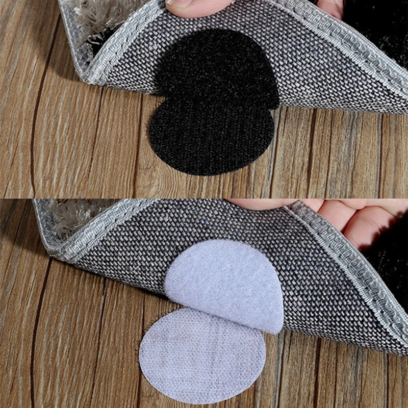 10 Pairs Anti-Curling Carpet Gripper Tape – Non-Slip Double-Sided Self-Adhesive Stickers